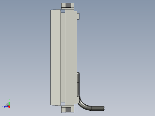 基恩士LK-HD500_kc图纸模型右视缩略图