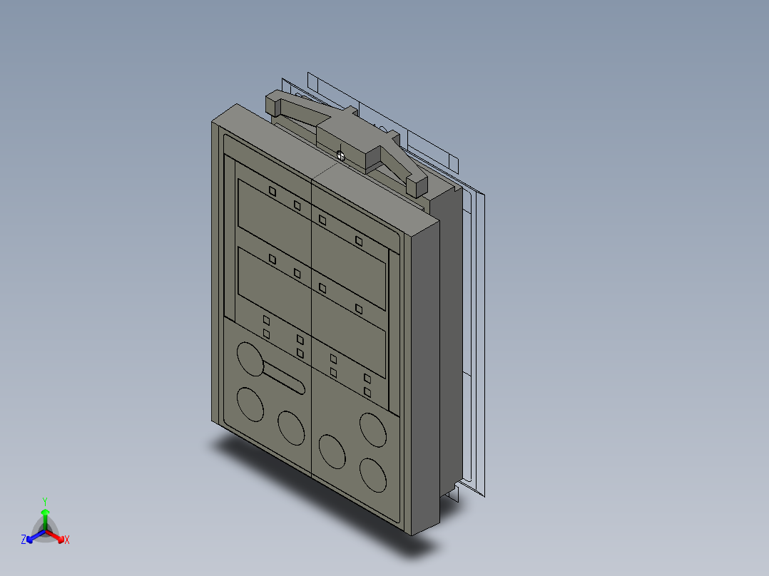 基恩士LK-HD500_kc图纸模型正等轴测图
