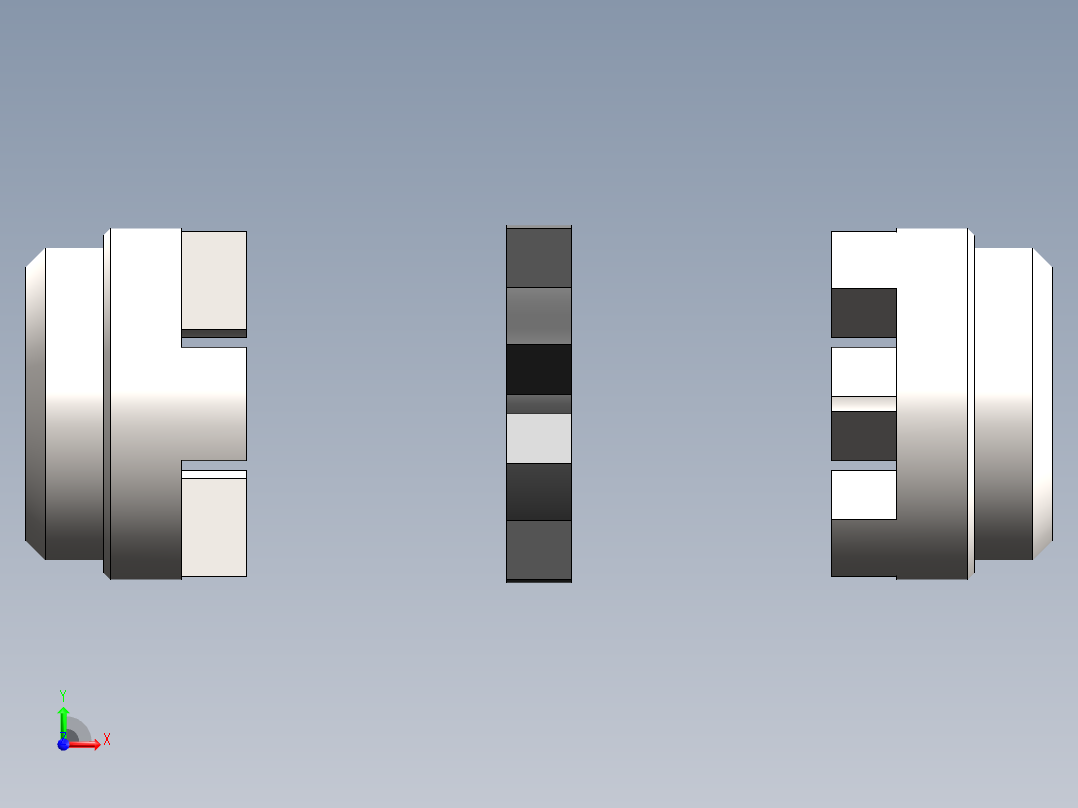 联轴器 (22)前视图
