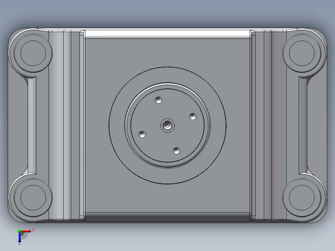5MN三梁四柱式液压机三维+二维俯视图