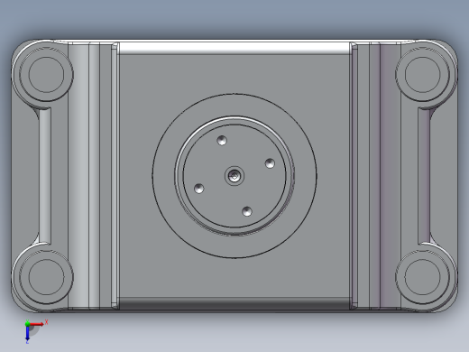 5MN三梁四柱式液压机三维+二维俯视缩略图