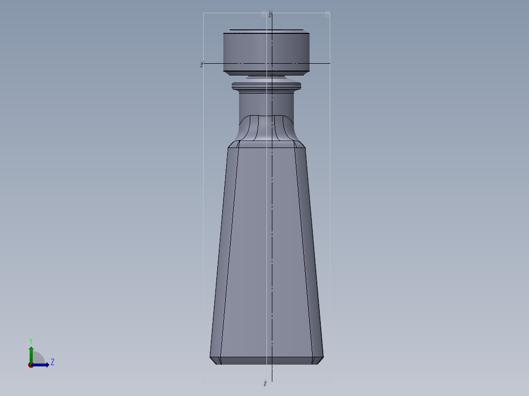 龙舌兰酒瓶左视图