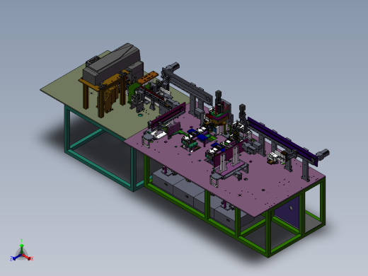 半自动沾锡焊接机3D模型正等轴测缩略图