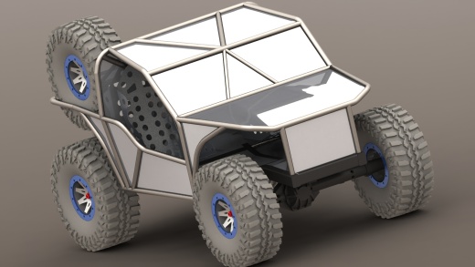 Off Road越野钢管车框架3D模型图纸 Solidworks设计缩略图