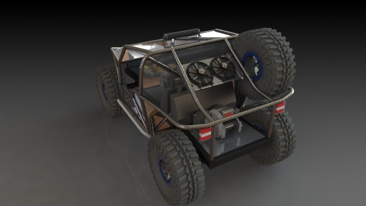 Off Road越野钢管车框架3D模型图纸 Solidworks设计缩略图
