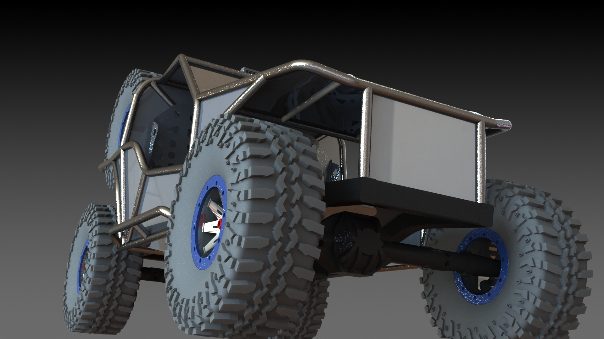 Off Road越野钢管车框架3D模型图纸 Solidworks设计