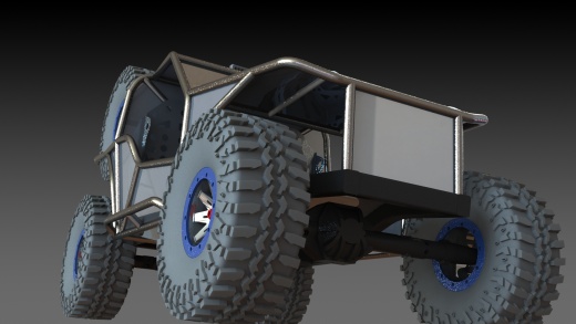 Off Road越野钢管车框架3D模型图纸 Solidworks设计缩略图