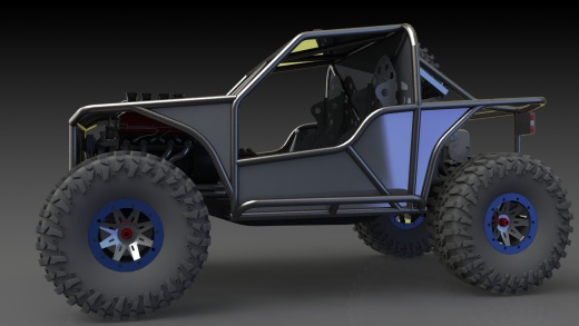 Off Road越野钢管车框架3D模型图纸 Solidworks设计缩略图