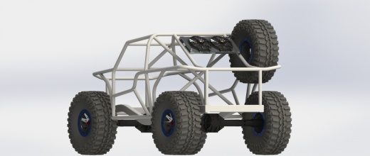 Off Road越野钢管车框架3D模型图纸 Solidworks设计缩略图