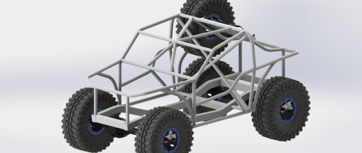 Off Road越野钢管车框架3D模型图纸 Solidworks设计缩略图