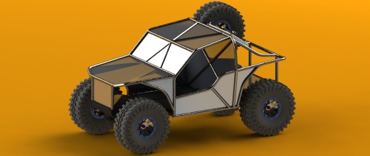 Off Road越野钢管车框架3D模型图纸 Solidworks设计缩略图