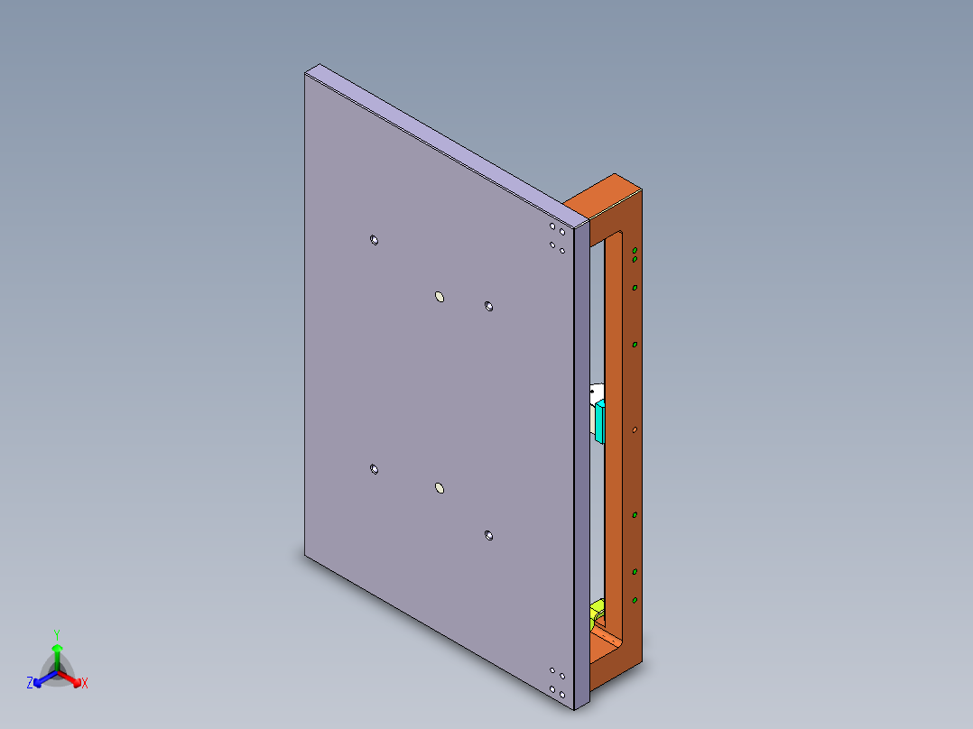 REACHER-C笔记本CNC工装夹具三维模型-paoguan正等轴测图