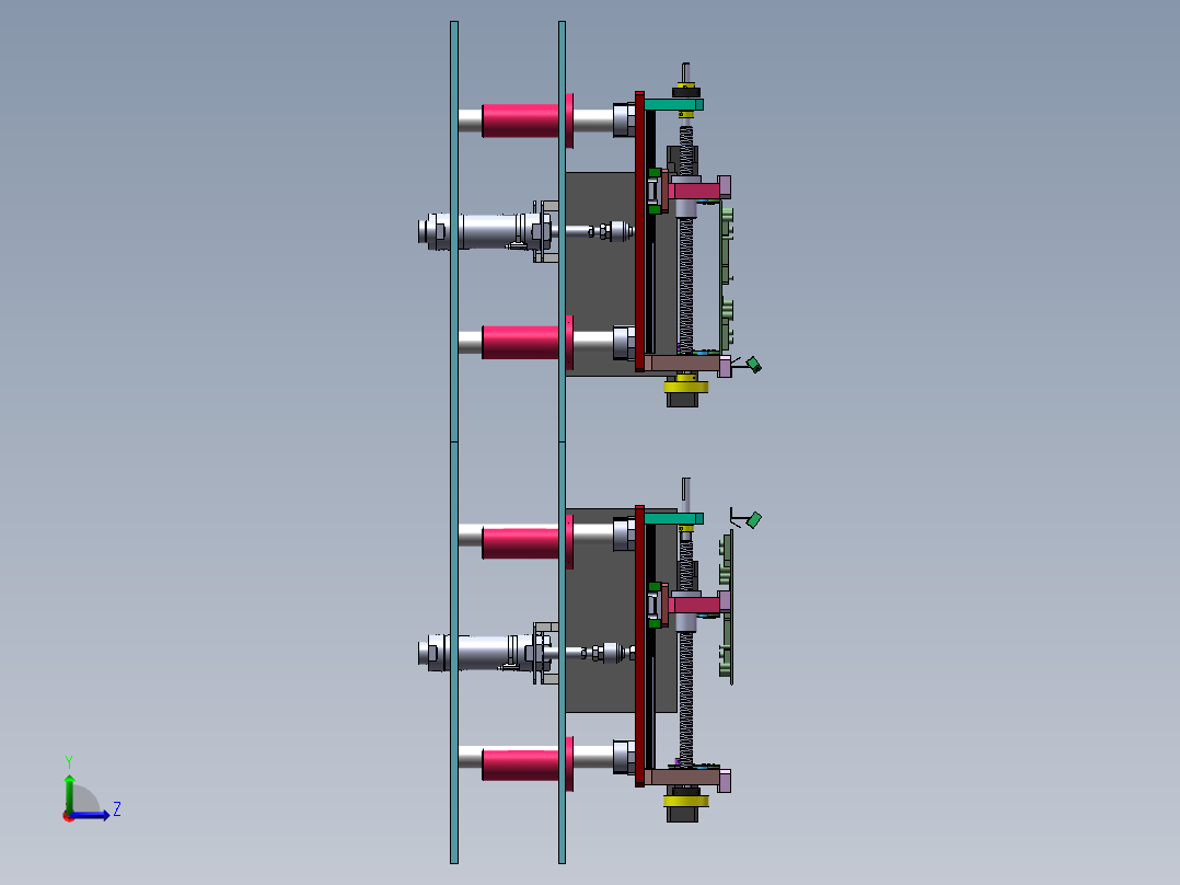 灯珠基板传送设备sw17可编辑左视图