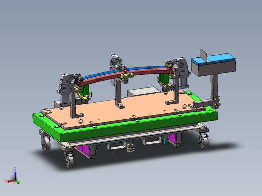 前防撞梁第四工序总装配体sw18可编辑