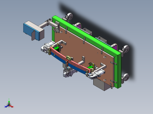 前防撞梁第四工序总装配体sw18可编辑正等轴测缩略图