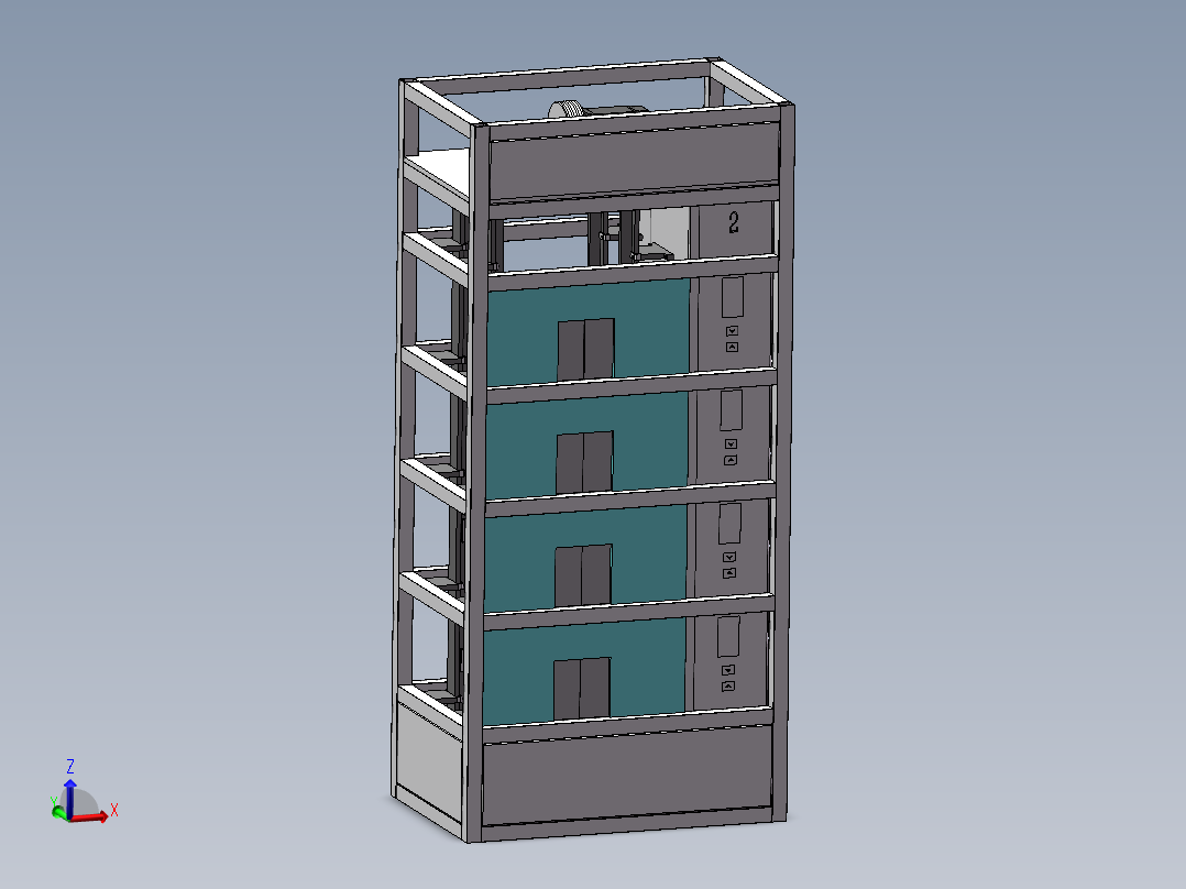轿厢式电梯sw12可编辑