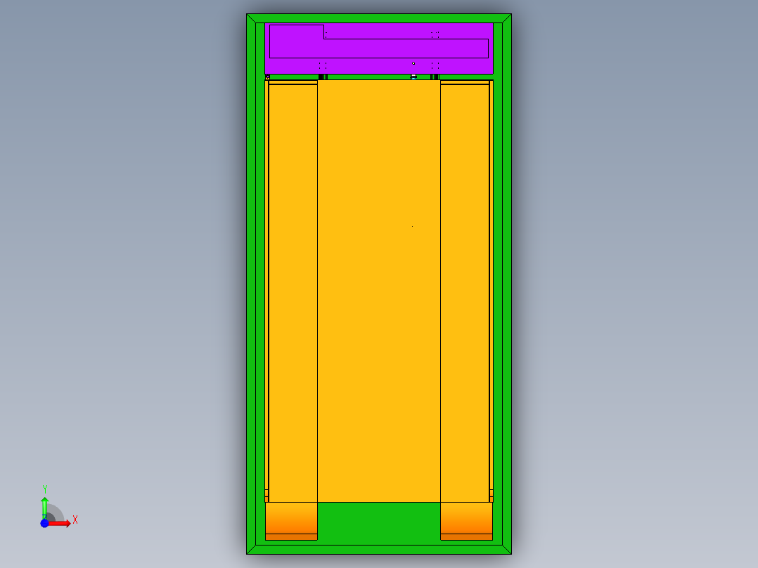 自动泊车装置前视图
