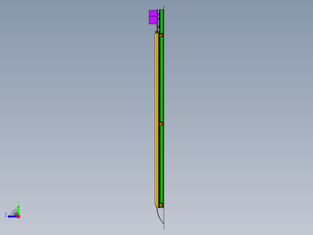 自动泊车装置右视图