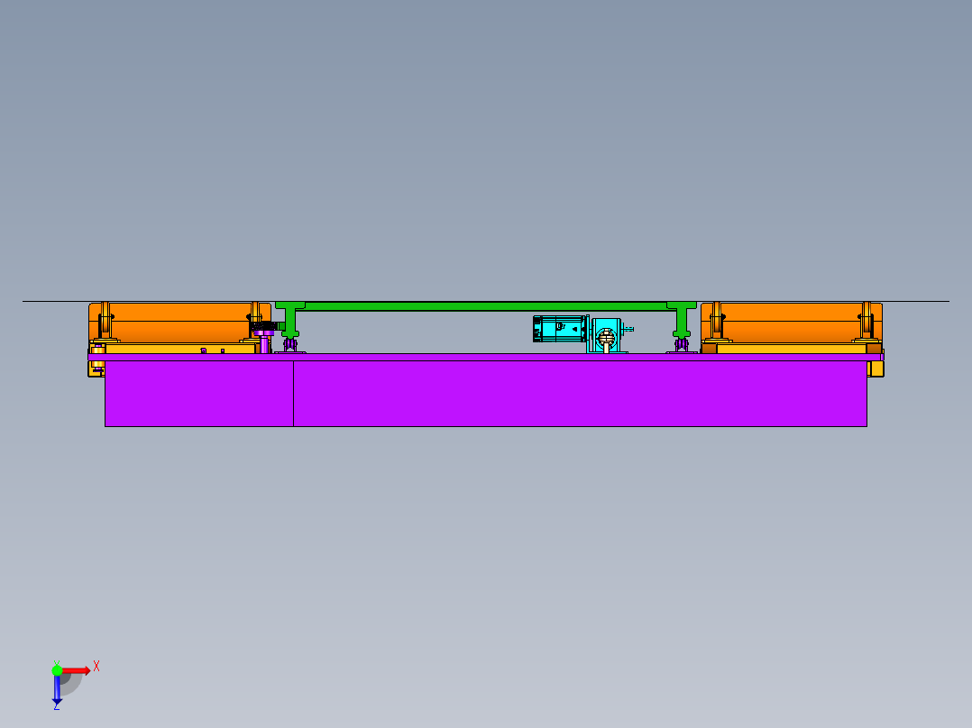 自动泊车装置俯视图