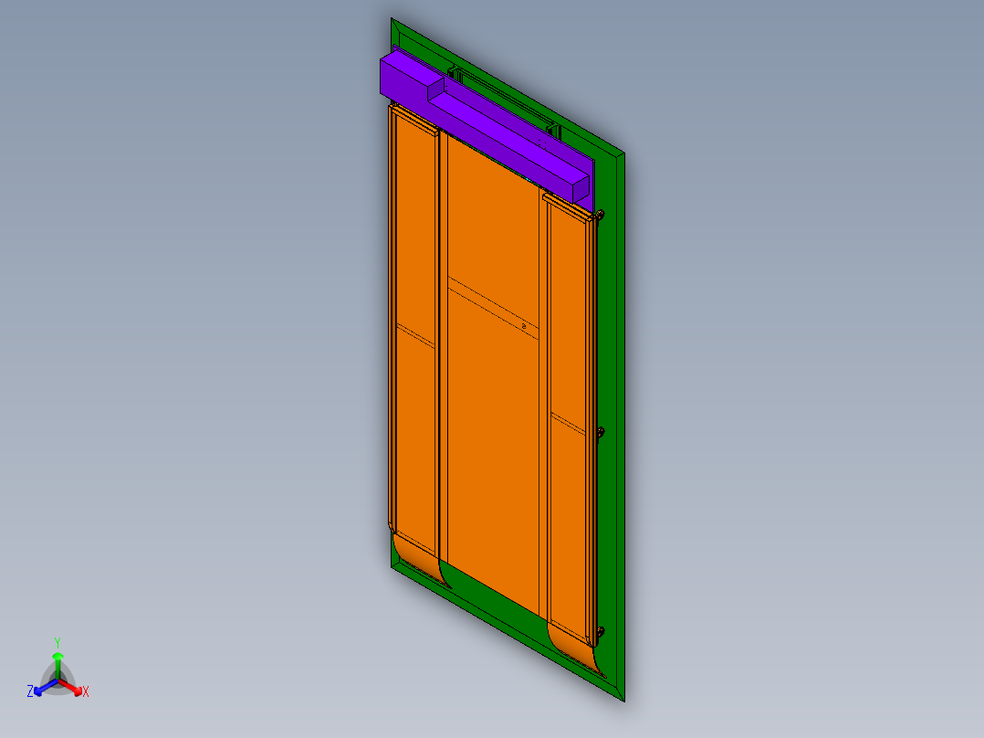 自动泊车装置正等轴测图