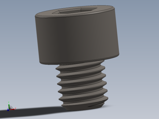 Screw_DIN_912_M8x8F_A2.SLDPRT公制内六角螺钉