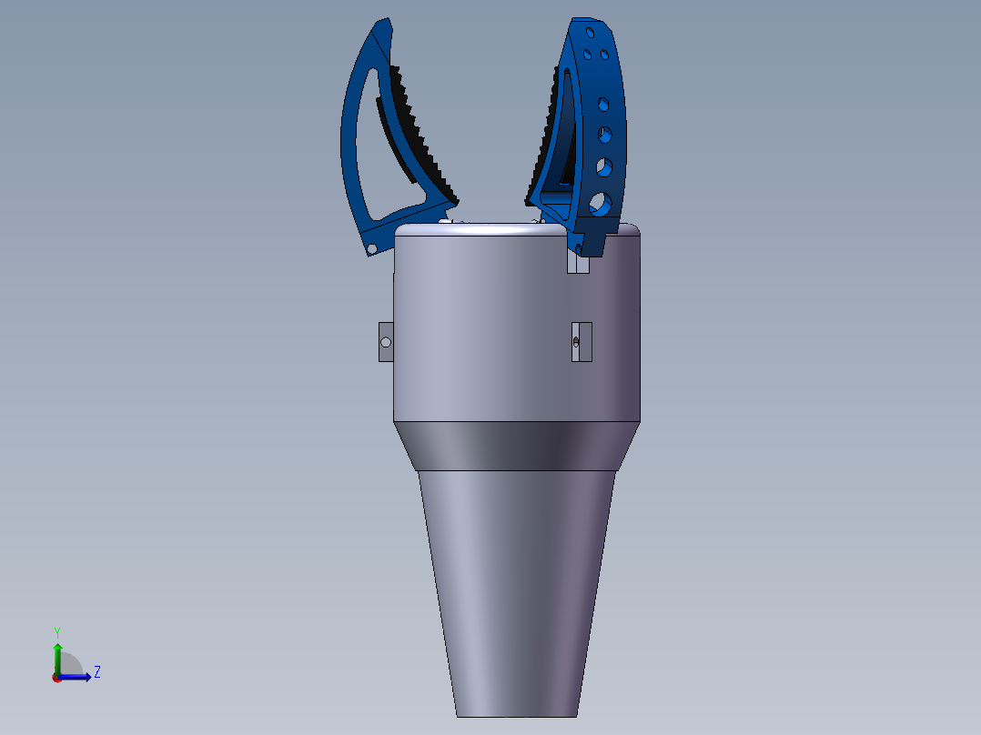 三爪夹手机构（需要特征识别）左视图