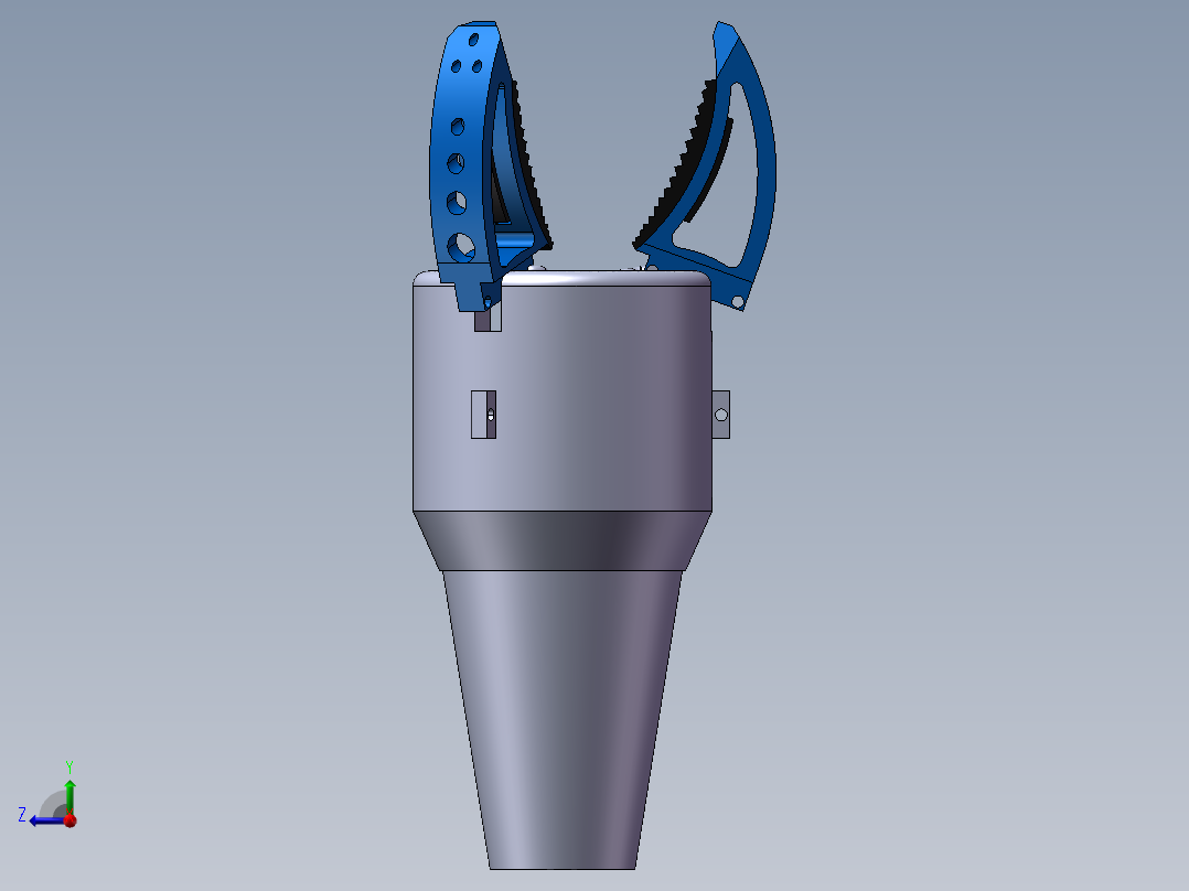 三爪夹手机构（需要特征识别）右视图