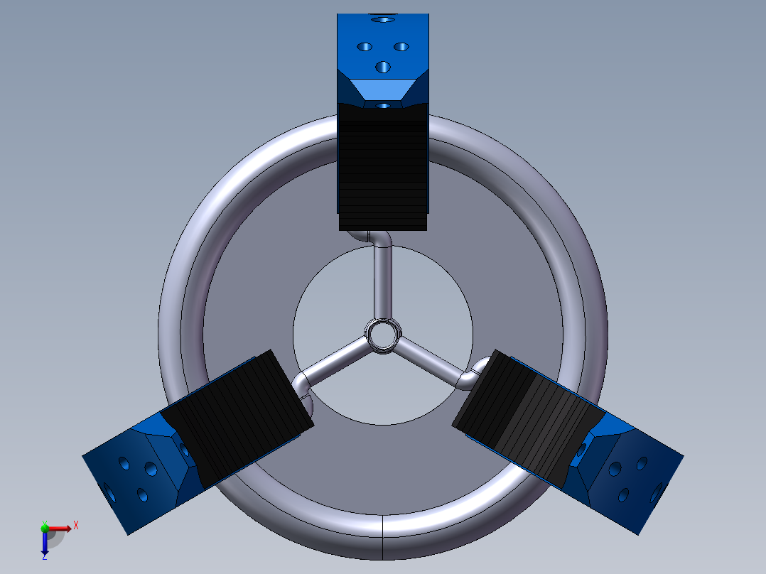 三爪夹手机构（需要特征识别）俯视图