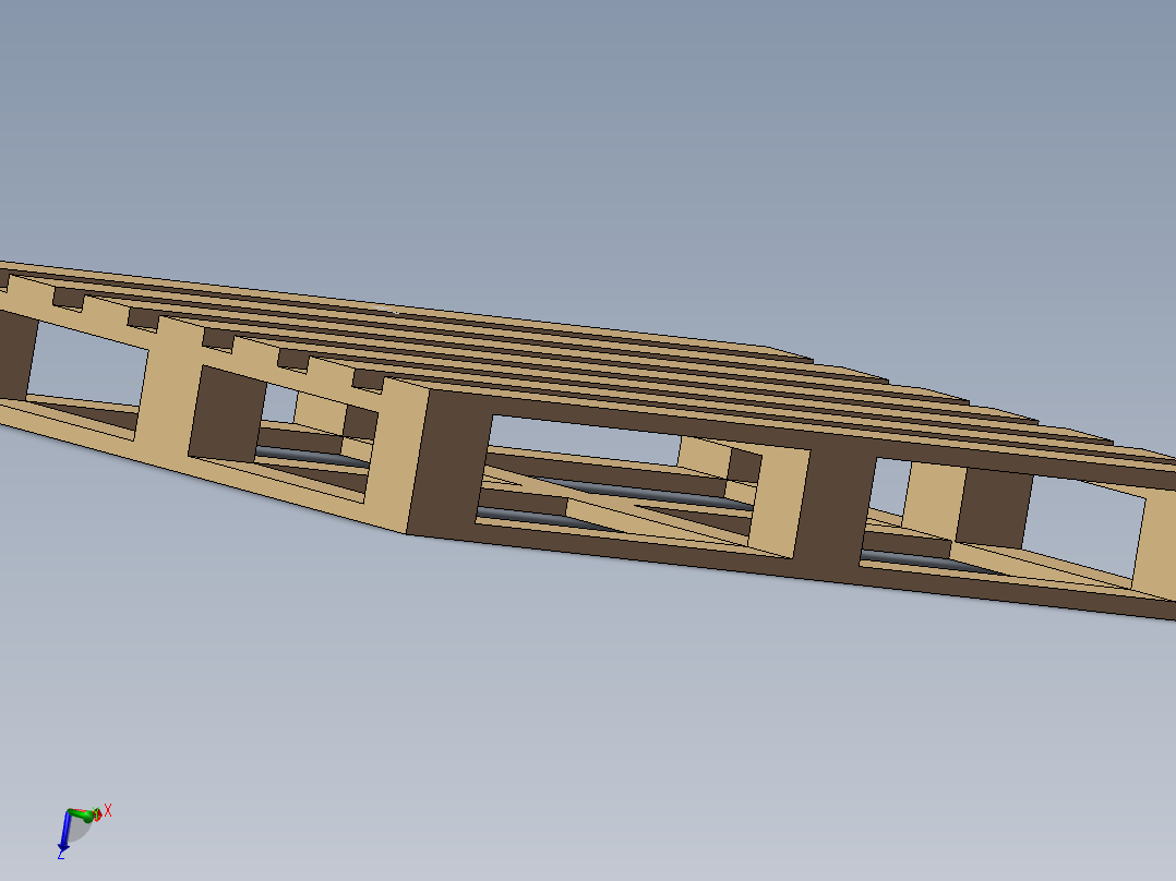 木托盘1200×1400mm主视图