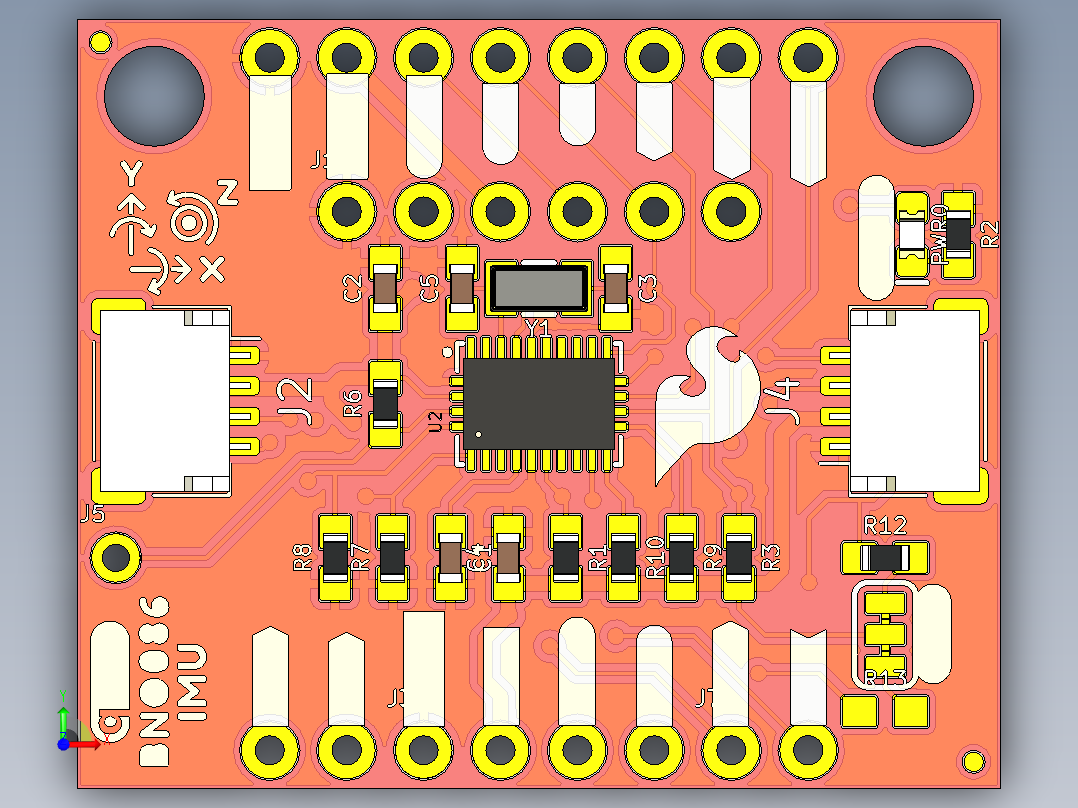 SparkFun BNO086 QWIIC模块前视图