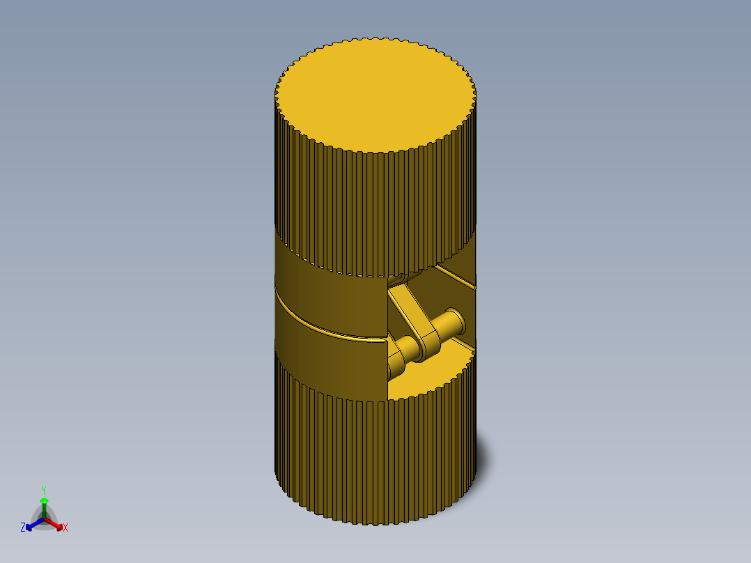 铰链、-隐藏圆柱铰链hi正等轴测图