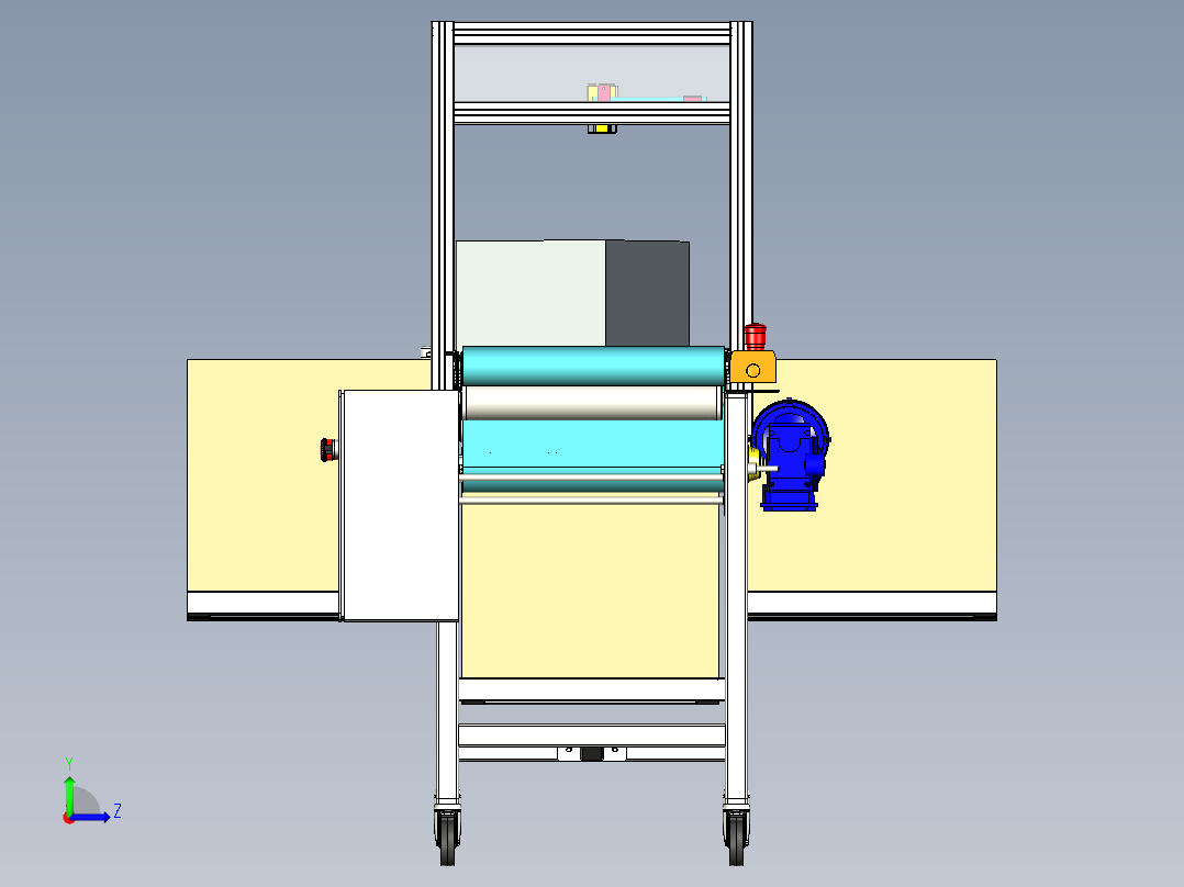 快递分拣输送线左视图