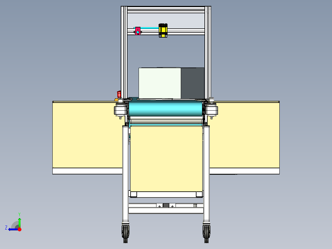 快递分拣输送线右视图