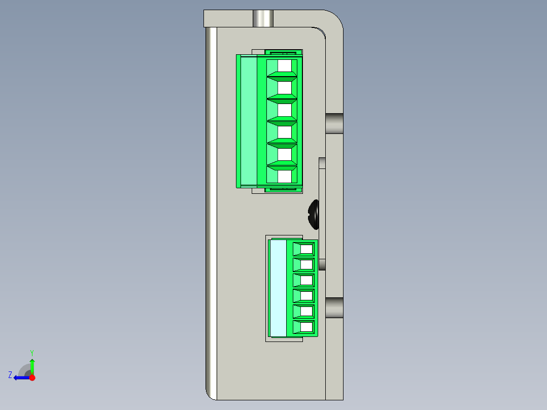 林氏工程R1025步进电机驱动器右视图