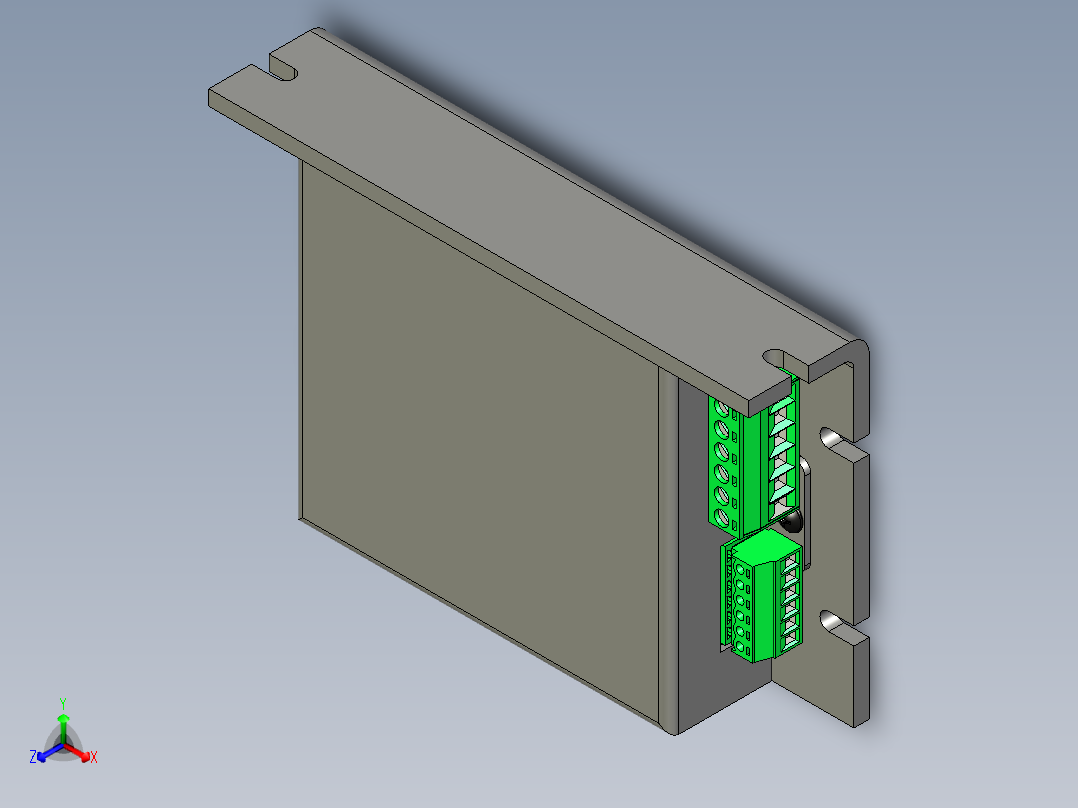 林氏工程R1025步进电机驱动器正等轴测图