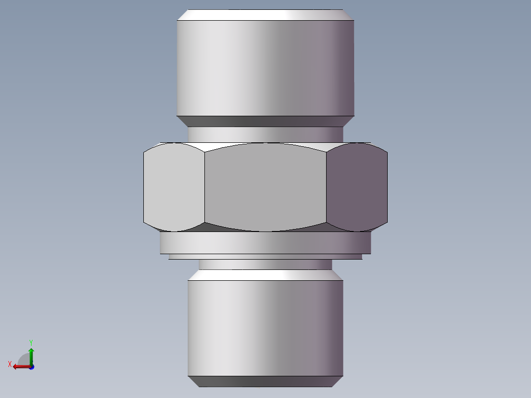 公制螺纹ED密封、1DM-16-14WD后视图