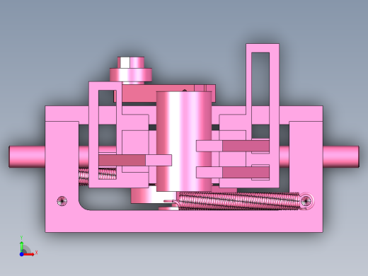 弹簧自定心圆柱夹紧夹具前视缩略图