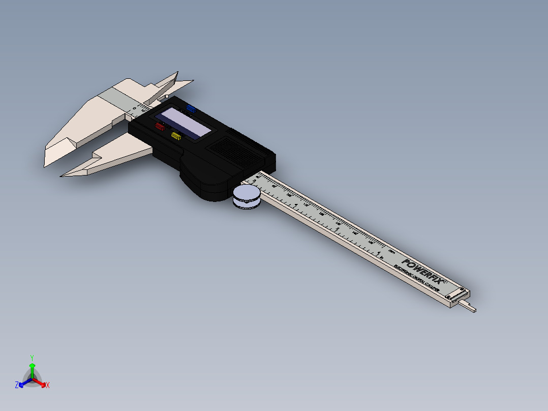 卡尺(10)正等轴测图