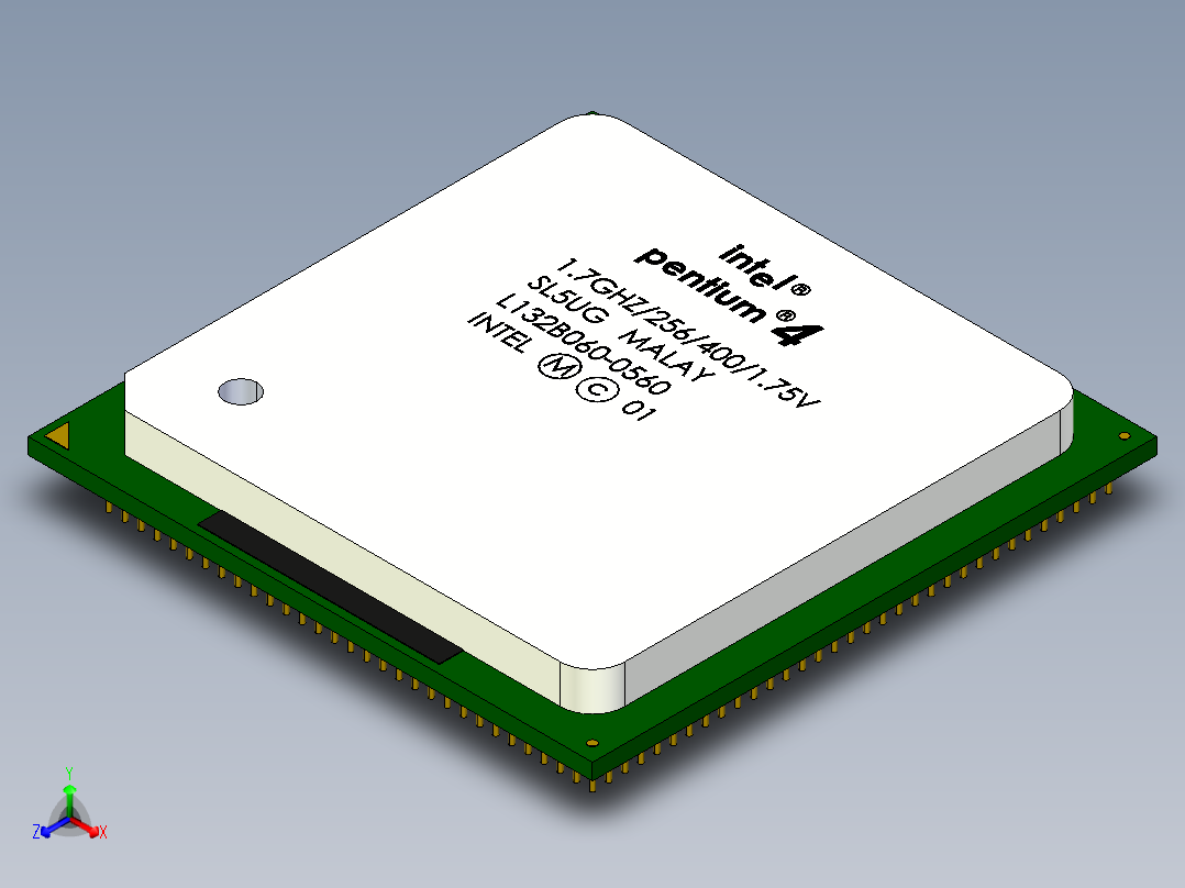 CPU(13)正等轴测图