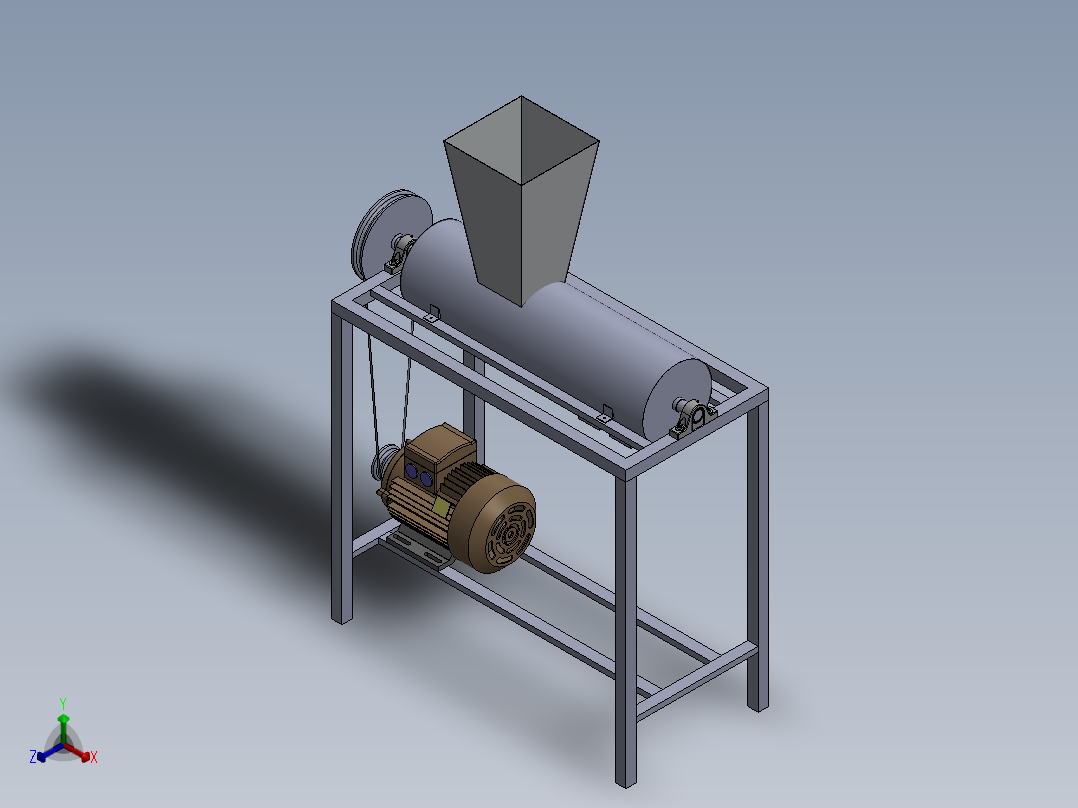 榨汁机(2)正等轴测图