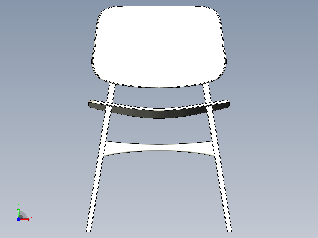 椅子、凳子前视图