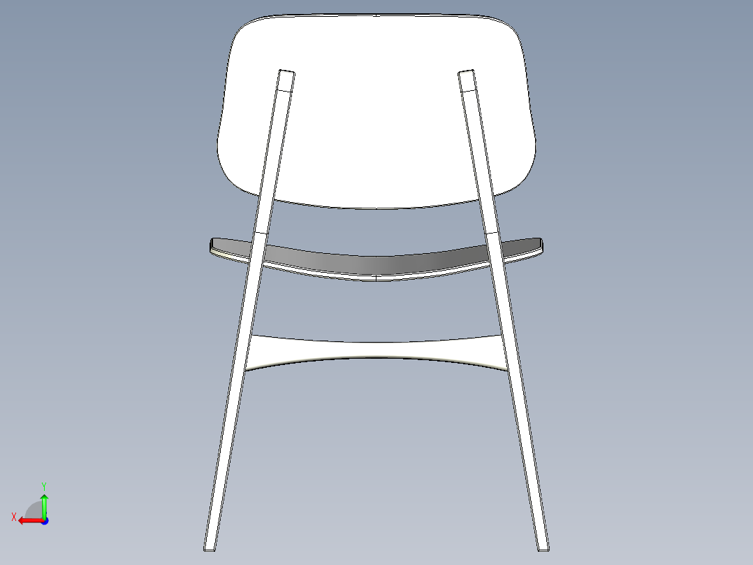 椅子、凳子后视图