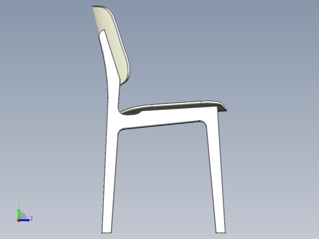 椅子、凳子左视图