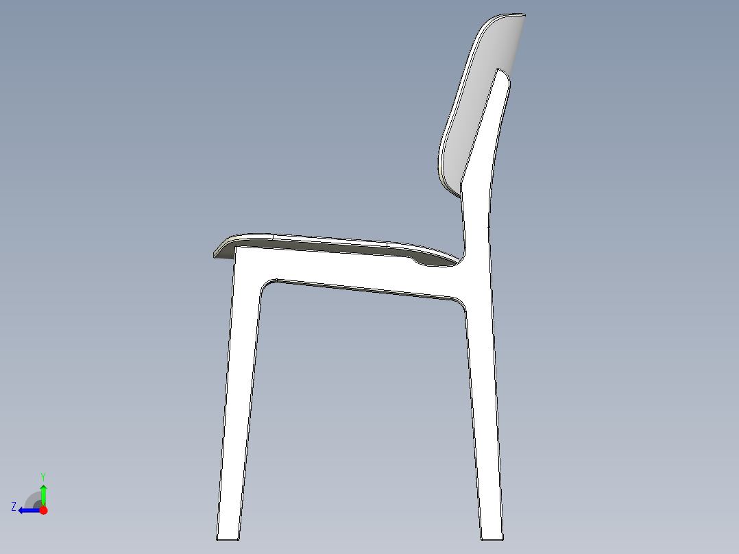 椅子、凳子右视图