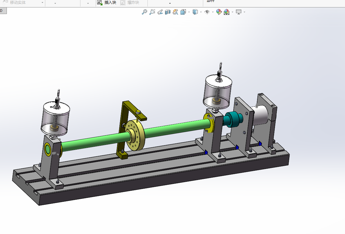 小型轴承转子实验台设计含三维SW模型+CAD图纸+说明书