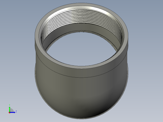螺纹管弯头-45°等径  DN80左视缩略图
