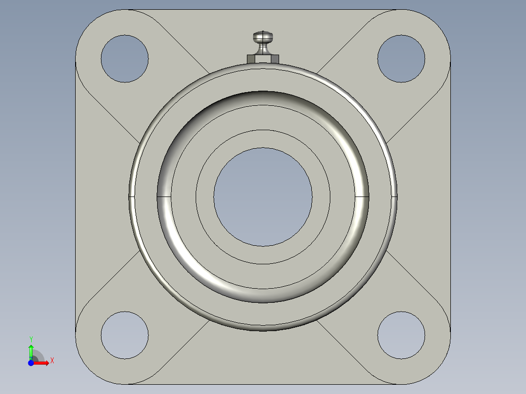带座轴承HDF25前视图