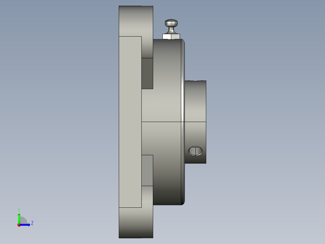 带座轴承HDF25左视图