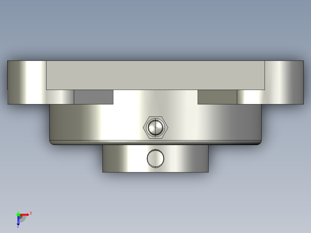 带座轴承HDF25俯视图