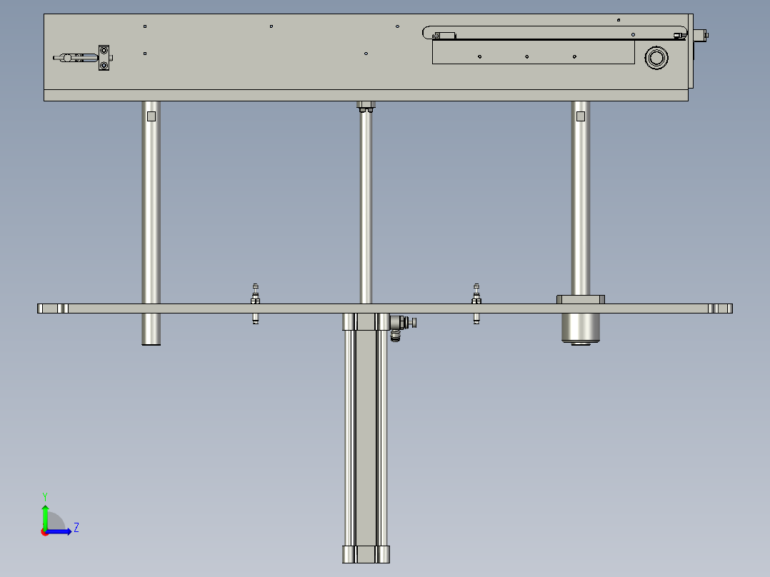 后A升降机左视图
